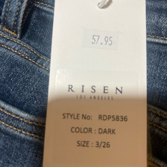 NWT Risen Jeans Size 3 - Picture 5 of 5